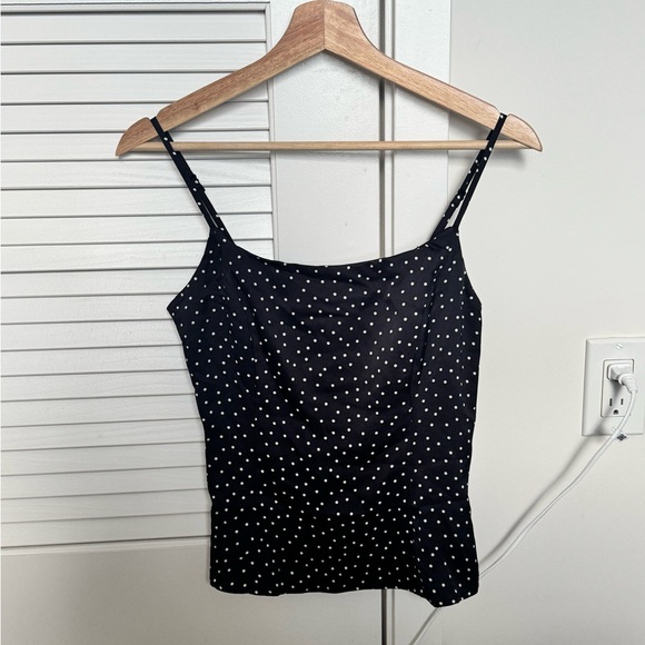 Reformation Isla Satin Top Black - Size 0 - Picture 2 of 3